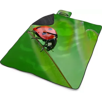 deka Sablio Plážová deka Beruška na listě: 200x140 cm