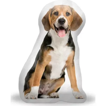 Polštář Sablio 3D polštář ve tvaru Bígl - 36x50 cm