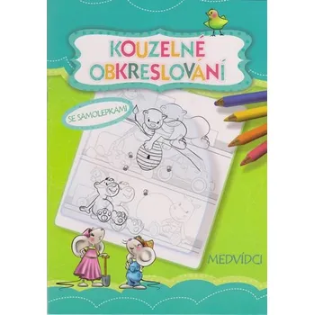 omalovánky Medvídci - kouzelné obkreslování se samolepkami