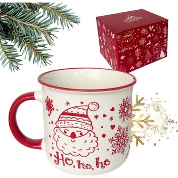 Sklenice Flamenco Mystique Vánoční keramický hrnek 350 ml + dárková krabička KB12