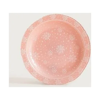 Talíř Dezertní talíř | VOLANTIS | skleněný jemné hvězdy | 21 cm | 764653