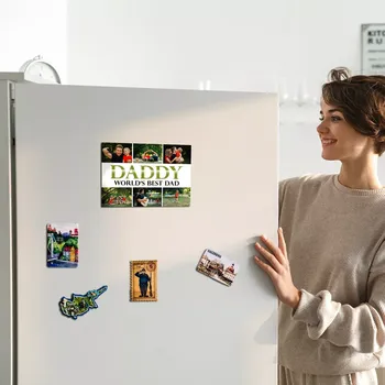 Dekorativní magnet Sablio Magnetka s vlastní fotkou na lednici: A5