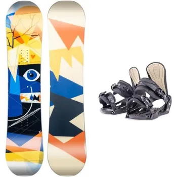 Snowboarding Beany Bonjour dětský snowboard + Beany Junior vázání 140 cm + S - EU 36-38 + DÁREK + Doprava ZDARMA