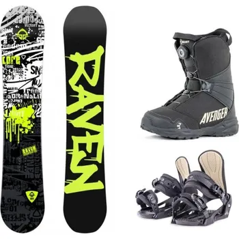 Snowboarding Raven Core Junior CAP dětský snowboard + Beany Junior vázání + Beany Avenger BS boty 145 cm + S - EU 36-38 + DÁREK + Doprava ZDARMA