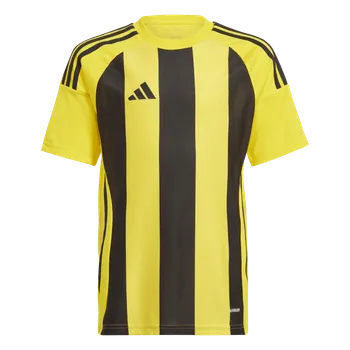 Adidas Teamsport Striped 24 krátký rukáv žlutá/černá UK Junior XXS