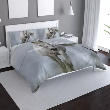 Povlečení Sablio Povlečení Bílý kůň 3 - 140x200 / 90x70