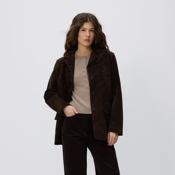 Dámský svetr Reserved - Kardigan z merino vlny - kávová - 758GL-84M - 758GL-84M-XL