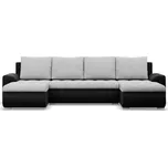 Rozkládací rohová sedací souprava TOKIO III Šedá/černá 208262178