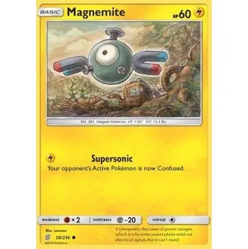 Sběratelská karetní hra Pokémon UNM 058/236 Magnemite - Unified Minds Stav: Good, Verze: REVERSE HOLO