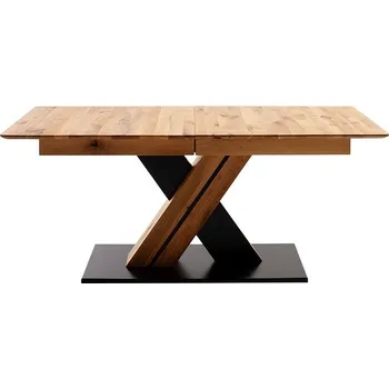 Jídelní stůl Rozkládací jídelní stůl z masivu MORENA X dub divoký olejovaný Velikost stolu 140x90