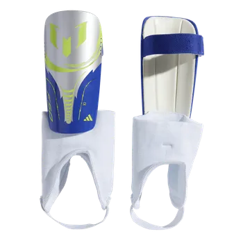 Fotbalový chránič Adidas Messi Match stříbrná/modrá/žlutá UK Junior M