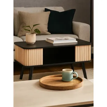 Konferenční stolek Sinsay - Konferenční stolek s policí - černá - 010GJ-99X - 010GJ-99X-ONE