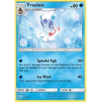 Sběratelská karetní hra Pokémon UNM 038/236 Froslass - Unified Minds Stav: Good, Verze: HOLO