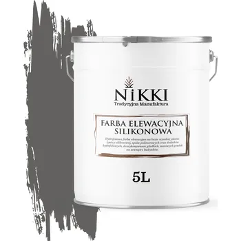 Fasádní barva Barva fasádní a nástěnná barva NIKKI 5 l ŠEDÁ TMAVÁ F276 matná