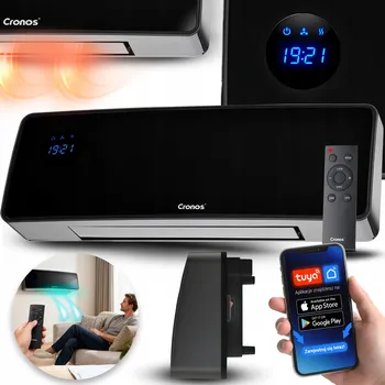 Teplovzdušný ventilátor Vzduchová clona topení elektrický ohřívač ventilátor 2000W WiFi