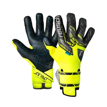 Brankářské rukavice Reusch Attrakt Fusion Guardian žlutá/stříbrná/černá UK 10
