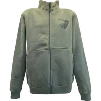 Pánská mikina C.I.T. TRADE s.r.o. Lovecká mikina s potiskem jelena - Velikost 4XL