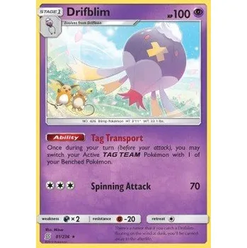 Volný čas Pokémon UNM 081/236 Drifblim - Unified Minds Stav: Excellent, Verze: NORMAL