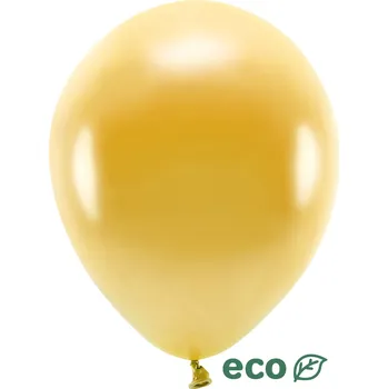Balónek Balónky zlaté ECO 30 cm metalické, 10 ks