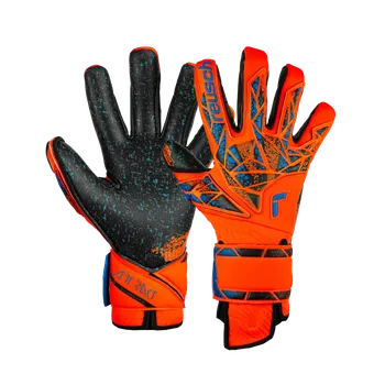 Brankářské rukavice Reusch Attrakt Fusion Guardian oranžová/modrá/černá UK 10,5