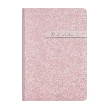 KJV Bible Mini Pocket Faux Leather, Pink (EN)