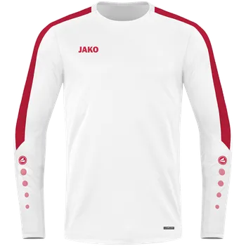 Pánská mikina JAKO Power Sweater bílá/červená UK 164