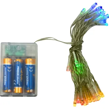 Vánoční dekorace LED světelný řetěz 3 m barevný B3527