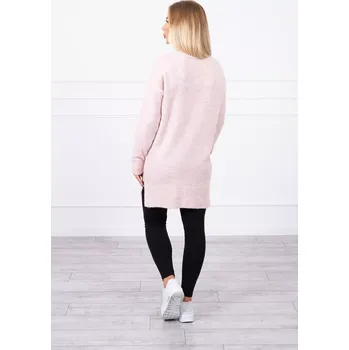 Dámský svetr Kesi Svetr se stojáčkem světle pudrově růžový Kesi černá | růžová 3466958