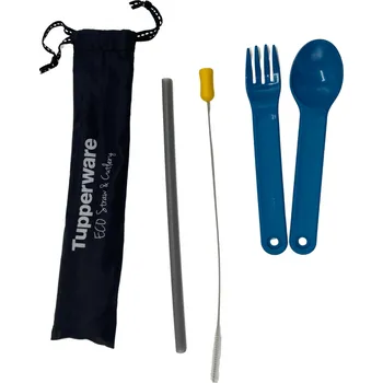Tupperware ECO cestovní sada s příborem (ČERNÁ)