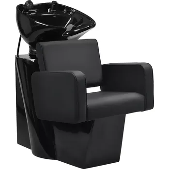 Kadeřnické křeslo Kadeřnický mycí box Bilbao - černý