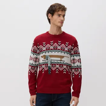 Pánský svetr Reserved Svetr s vánočním motivem vícebarevná XL