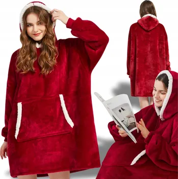 Dámská mikina Dámská mikina Avante , mikina , s kapucí MIKINA KOCO, DÁREK PRO DÍVKU, TEPLÁ ČERVENÁ, univerzální velikost.