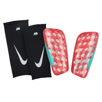 Fotbalový chránič Nike Mercurial FlyLite SuperLock červená/tyrkysová UK M