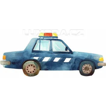 Nášivka Nažehlovačka Policejní auto - 20 x 8 cm