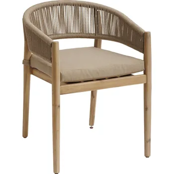 Hesperide Zahradní židle z akáciového dřeva TEVIO, béžová