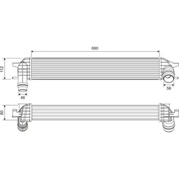 Chladič motoru Chladič turba VALEO 818696
