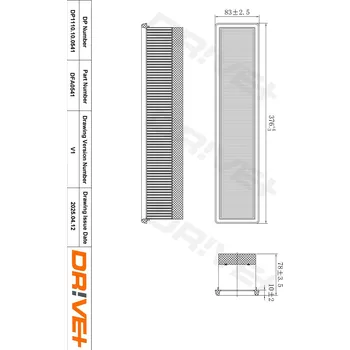 Vzduchový filtr Vzduchový filtr DRIVE+ DP1110.10.0541