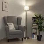 Brilagi - LED Stojací lampa CERIA 1xE27/40W/230V pr. 25 cm šedá/matný chrom