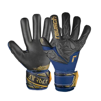 Míčový sport Reusch Attrakt Gold X NC modrá/zlatá/černá UK 8