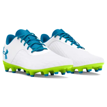 Kopačky Under Armour Armour Magnetico Select 3.0 FG bílá/modrá/světle zelená EUR 35 1/2