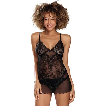 Dámská erotická souprava Komplet Dkaren Stacy Barva: Černá, Velikost: S