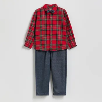 Reserved - Elegantní sada s motýlkem - červená - 667HF-33X - 667HF-33X-104