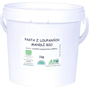 ASO - Zdravý život Pasta z loupaných mandlí bio Hmotnost: 1kg