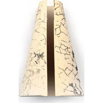 Teraristika Keramický kryt na reflektorovou žárovku velký krémový