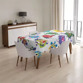 ubrus Sablio Ubrus Barevné příšerky - 130x130 cm