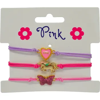 Prsten Náramky 3ks - Jednorožec, Kočka, Srdce