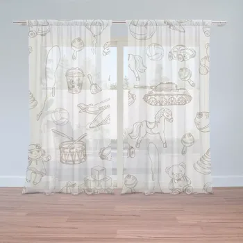 Záclona Sablio Záclony Dětská doprava: 2ks 150x250cm