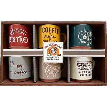 Dárková sada hrnků pro milovníka kávy – 6 ks