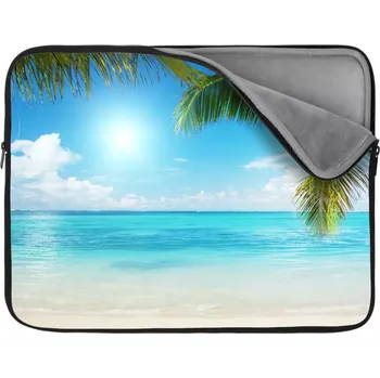 pouzdro na notebook Sablio Obal na notebook Pláž s palmami - 13"