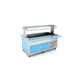 Vinotéka SALÁTOVÝ BAR STŘEDOVÝ CHLAZENÝ KIDS 3 R - 3x GN 1/1